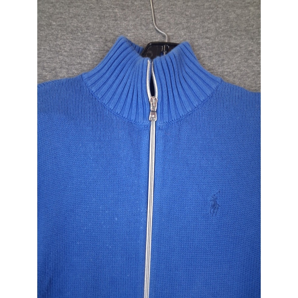 Ralph Lauren Golf Womens Jacket S Blue Full Zip Small Pony Mock Neck Black Rock - Picture 2 of 11